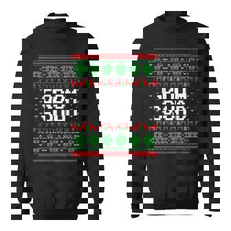 Groom Squad Xmas Bachelor Party Ugly Christmas Sweater Sweatshirt - Monsterry