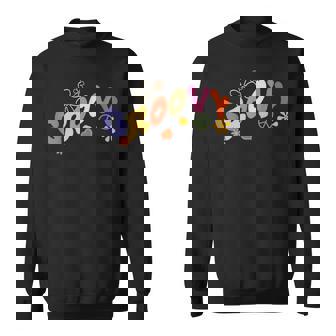 Groovy Retro 60s Hippie Flower Power Peace Sign Style Sweatshirt - Monsterry