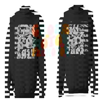 Gross Motor Promoter Physical Therapist Groovy Cute Sweatshirt - Monsterry