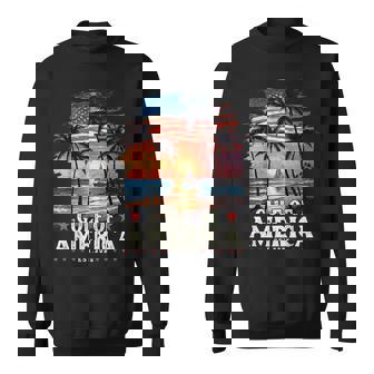 Gulf Of Us America Est 2025 Retro Vintage Beach Sweatshirt - Thegiftio UK