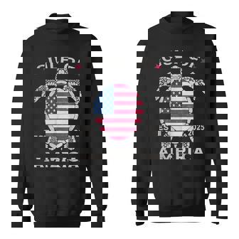 Gulf Of Us America Turtle Us Flag Est 2025 Gulf Of US Sweatshirt | Mazezy
