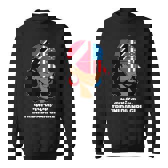 Half American And Trinidadian Usa Trinidad Tobago Flag Trini Sweatshirt - Thegiftio UK