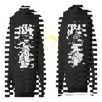 Halloween Bruh Cute Ghost Boo Spirit Halloween Bruh Sweatshirt - Monsterry