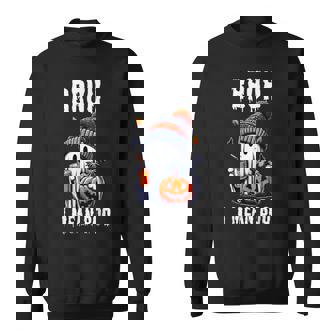 Halloween Cute Ghost Bruh I Mean Boo Jackolantern Bats Sweatshirt - Monsterry