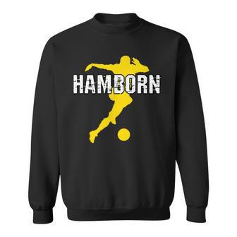 Hamborn Football Kicken Fan Nrw Stadium Yellow Sweatshirt - Geschenkecke