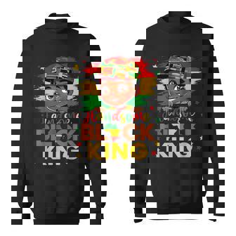 Handsome Black King Black History Month Africa African Boys Sweatshirt - Seseable