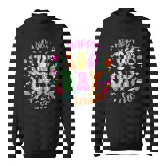 Happy 100Th Day Of School Colorful Pencil Sweatshirt - Monsterry