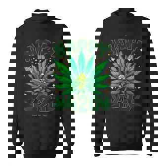 Happy 420 Day Cannabis Weed Marijuana Leaf Sweatshirt | Seseable UK