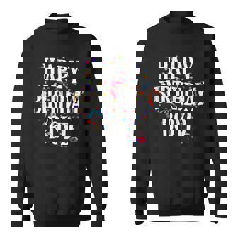 Happy Birthday Boyd First Name Boys Colorful Bday Tank Top Sweatshirt - Monsterry