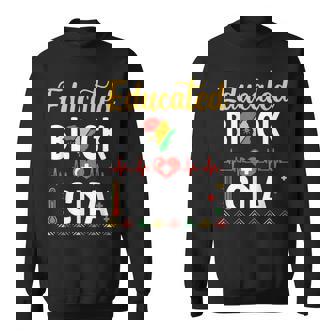 Happy Black History Month Us Africans Educated Black Cna Sweatshirt - Monsterry