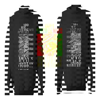 Happy Cinco De Mayo And Yes Its My Birthday Dabbing Taco Sweatshirt - Seseable