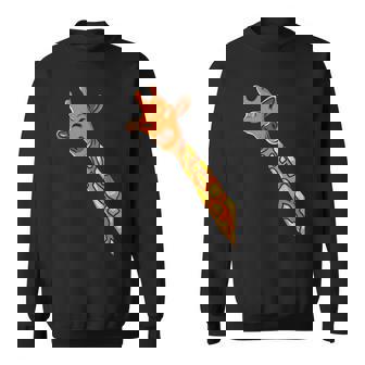Happy Giraffe Animal Sketch Sweatshirt - Monsterry