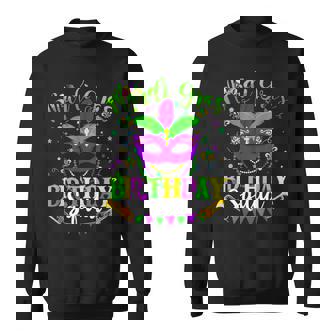 Happy Mardi Gras Birthday Mardi Gras Squad Sweatshirt | Mazezy