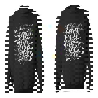 Happy New Year 2025 Fireworks New Years Eve Party Matching Sweatshirt | Mazezy