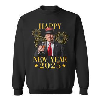Happy New Year 2025 Trump New Year New America Sweatshirt - Thegiftio UK