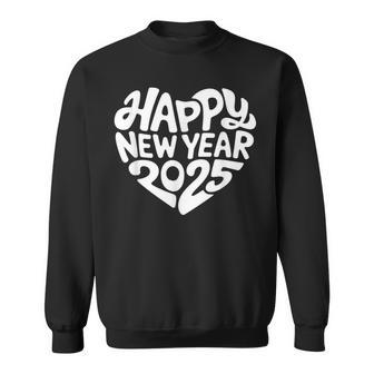 Happy New Year 2025 Heart Happy New Year New Year Sweatshirt - Geschenkecke