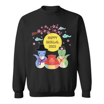 Happy Seollal 2025 Korean Lunar New Year Of The Snake Sweatshirt - Monsterry