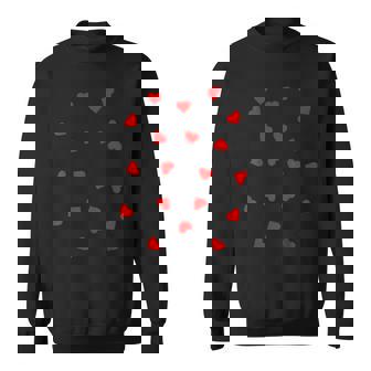 Heart Many Hearts Love In Lovealentine's Day Heart Red Sweatshirt - Geschenkecke