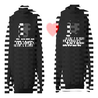 I Heart Love Dulce De Leche Gâteau Sauce Caramel Pâtisserie Sweater e - Cadeauxyz