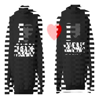 I Heart Love Wasians Sexy Asian Caucasian Mixed Sweatshirt - Monsterry