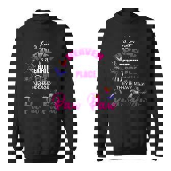 Heaven Is Beautiful Place My PAW PAW Angel Memorial Family Sweatshirt - Monsterry
