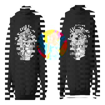 Heaven's Little Troublemaker Naughty Fallen Angel Pop Art Sweatshirt - Monsterry