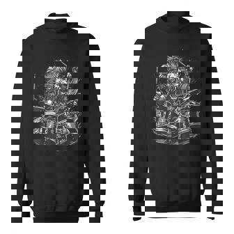 Heavy Metal Batteur Lion Metal Rebel Punk Rock Sweater e - Cadeauxyz