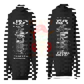 Heavy Metal Navidad Rock Navidad Camisa de entrenamiento - Regaloses