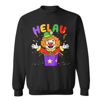 Helau Clown In Box Costume For Carnival Fancy Dress Sweatshirt - Geschenkecke