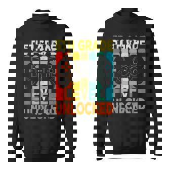Hello 5th Grade Level Unlocked Video Game Back To School Boy Sweatshirt - Monsterry
