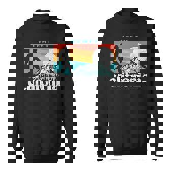 Hemet California Retro 80S Bigfoot Mountains Sweater e - Cadeauxyz