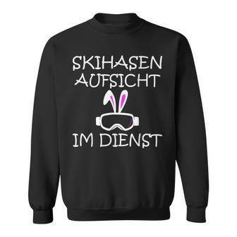 Herren Skihasen Aufsicht Im Dienst Skifahren Après-Ski Witzig Sweatshirt - Geschenkecke