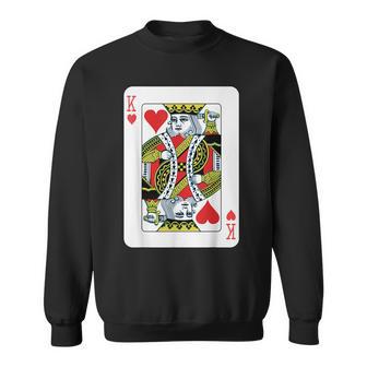 Herzkönig Beim Kartenspiel Sweatshirt - Geschenkecke