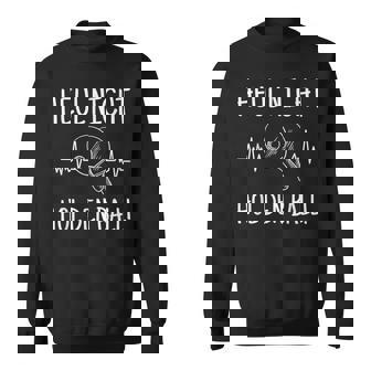 Heul Nicht Hol Den Ball Tischtennis Herzschlag Spruch Sweatshirt - Geschenkecke