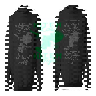 Hit 'Em Low Hit 'Em High Sweatshirt - Monsterry