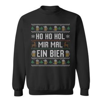 Ho Ho Hol Mir Mal Ein Bier Christmas Sweatshirt - Geschenkecke