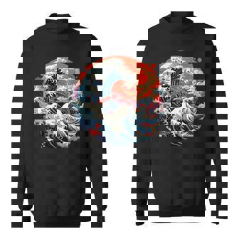 Hokusai La Grandeague De Kanagawa Japon Manga Tokyo Fun Sweater e - Cadeauxyz