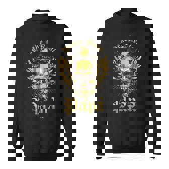 Hombre Heavy Metal Papa Cabeza De Esqueleto De Metal Death Metal Camisa de entrenamiento - Regaloses