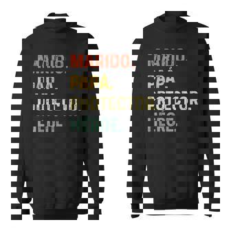 Hombre Marido Papá Protector Héroe Retro Regalo Del Día Del Padre Camisa de entrenamiento - Regaloses