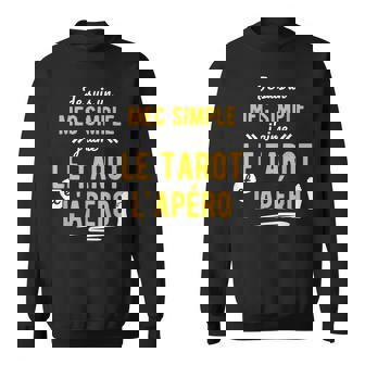 Homme Idée Cadeau Humour Apero Tarot Humoristique Sweater e - Cadeauxyz