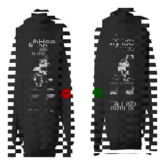 My Horse Is Calling And i Must Go My Horse Is Racing And I Sweatshirt - Monsterry