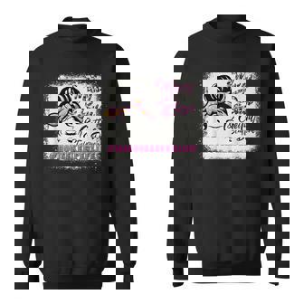 Housekeeper Life Messy Bun And Getting Stuff Done Cleaning Sweatshirt - Monsterry