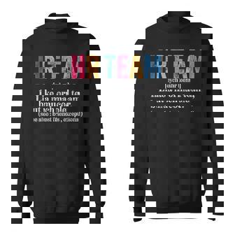 Hr Team Definition Retro Human Resources Definition Sweatshirt - Monsterry