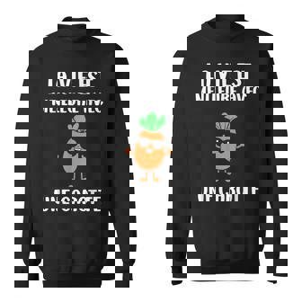 Humour Carottes Drole Laie Est Meilleure Avec Une Carotte Sweater e - Cadeauxyz