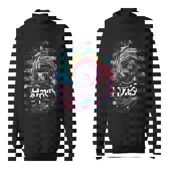 Hypnosis In Rainbow Colors With Cosmic Hallucinations Premium Sweatshirt - Monsterry