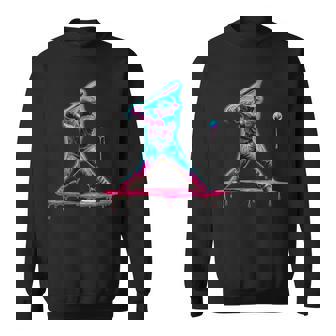 Ice Cream Drip Baseball Bat Baseball Player Sweatshirt | Mazezy