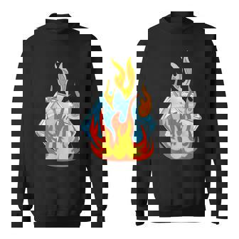 Ice Cubes In Flames Let's Melt The Ice Cubes Sweatshirt - Geschenkecke