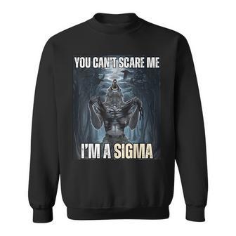 Ich Bin The Sigma Du Kannst Mich Nicht Erschrecken Wolf Meme Alpha Sweatshirt - Geschenkecke