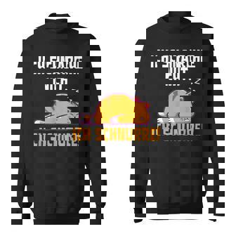 Ich Schnarche Nicht Ich Schnurre Cat Pyjamas Sleep Sweatshirt - Geschenkecke