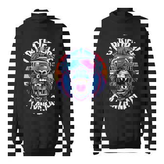 I'd Rather Playing Gorilla Monkey Gorilla Vr Gamer Sweatshirt | Mazezy